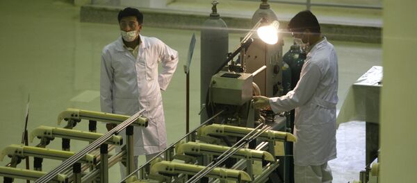 Работники завода по производству уранового топлива в Иране  - 俄羅斯衛星通訊社