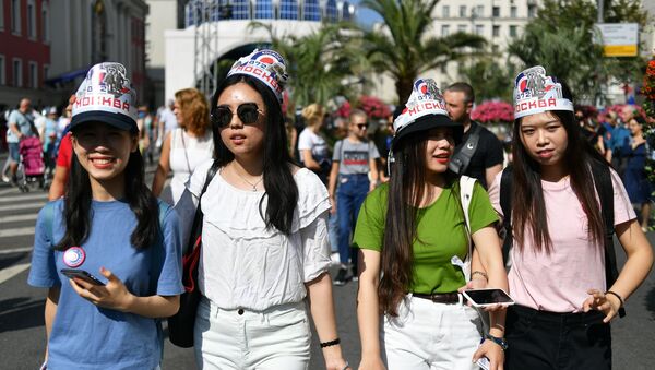 Китайские туристы в Москве - 俄罗斯卫星通讯社