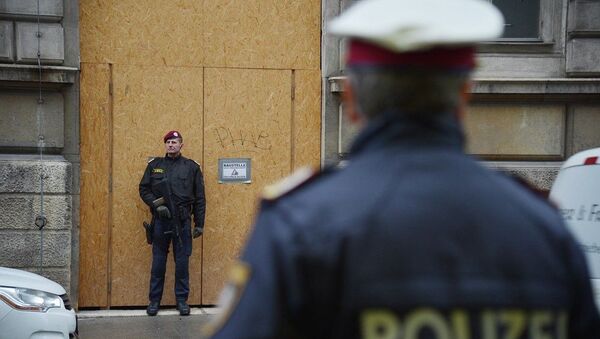 Полицейские возле здания ОПЕК в Вене - 俄罗斯卫星通讯社