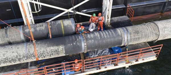 Надводная сварка на строительстве газопровода Северный поток - 2 Надводная сварка на строительстве газопровода Северный поток - 2 - 俄罗斯卫星通讯社