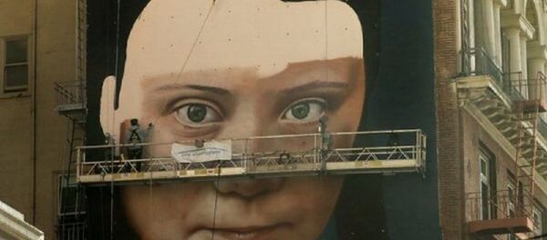 Огромный портрет Греты Тунберг нарисуют в Сан-Франциско Огромный портрет Греты Тунберг нарисуют в Сан-Франциско - 俄羅斯衛星通訊社