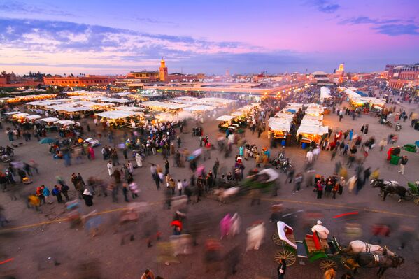 摩洛哥马拉喀什的广场集市 - 俄罗斯卫星通讯社
