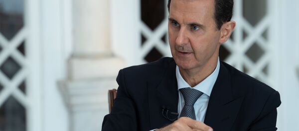 Президент Сирии Башар Асад во время интервью - 俄羅斯衛星通訊社