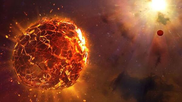 Художественное изображение поверхности  экзопланеты - 俄罗斯卫星通讯社