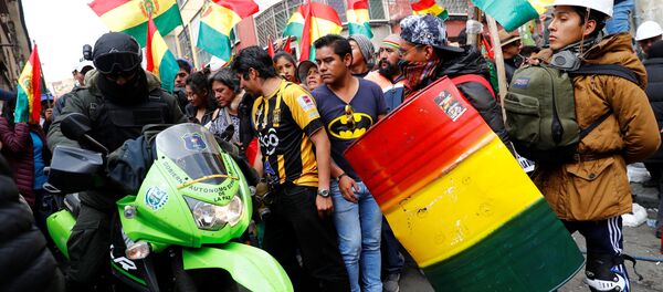 Протестующие в Боливии Протестующие в Боливии - 俄羅斯衛星通訊社