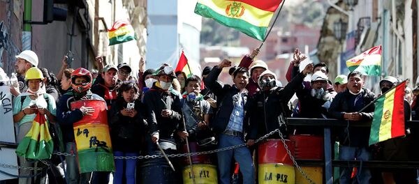 Протесты в Боливии - 俄羅斯衛星通訊社