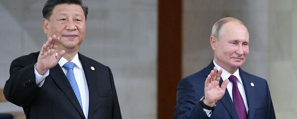 Президент РФ Владимир Путин и председатель Китайской Народной Республики (КНР) Си Цзиньпин. БРИКС 2019 Президент РФ Владимир Путин и председатель Китайской Народной Республики (КНР) Си Цзиньпин. БРИКС 2019 - 俄罗斯卫星通讯社