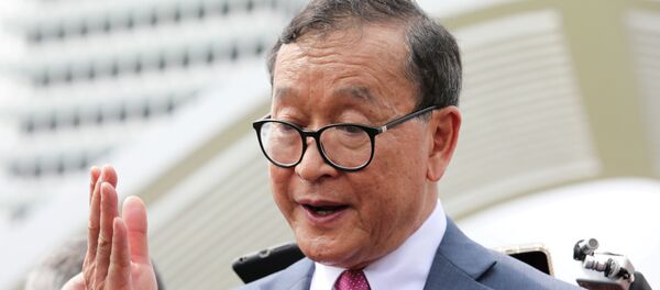 Камбоджийский оппозиционер Сам Рейнси - 俄罗斯卫星通讯社