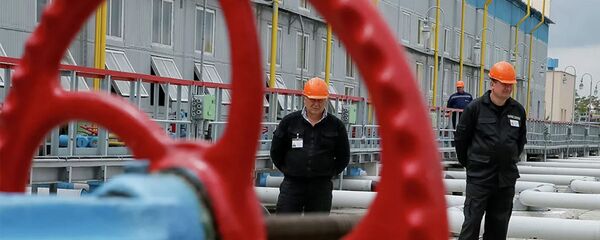 Рабочие на подземном газохранилище на Украине - 俄罗斯卫星通讯社