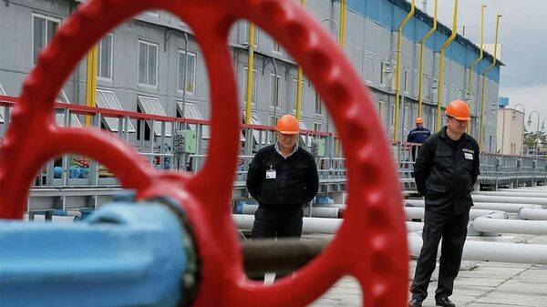 Рабочие на подземном газохранилище на Украине - 俄罗斯卫星通讯社
