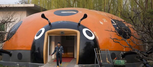 Туалет в форме божьей коровки в Пекине - 俄罗斯卫星通讯社
