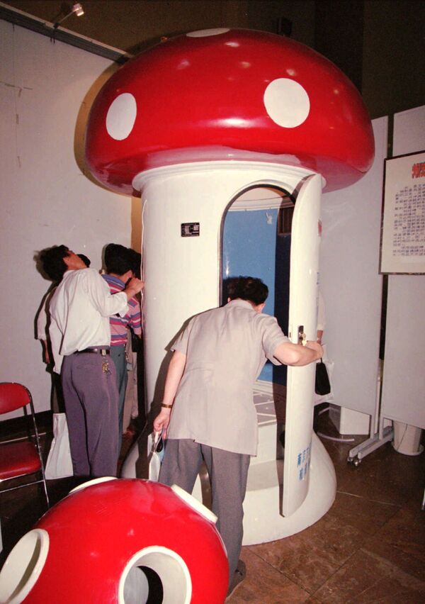 Туалет в форме гриба на выставке в Пекине - 俄羅斯衛星通訊社