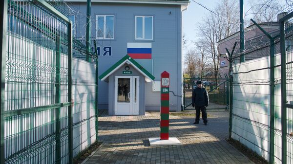 Пешеходный пункт на российско-эстонской границе - 俄羅斯衛星通訊社
