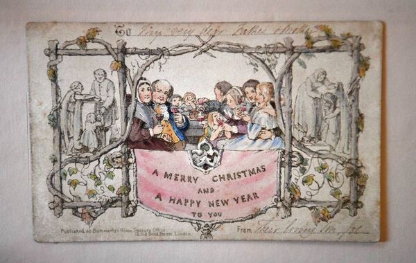 世界上首张圣诞贺卡在狄更斯故居博物馆展出 （图片） - 俄罗斯卫星通讯社