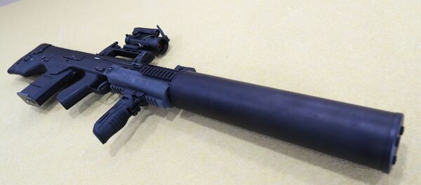 Российский крупнокалиберный штурмовой автомат АШ-12 (ШАК-12) Российский крупнокалиберный штурмовой автомат АШ-12 (ШАК-12) - 俄羅斯衛星通訊社