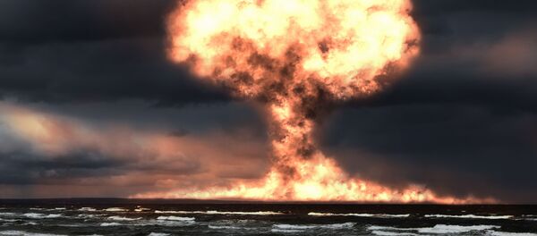 Взрыв ядерной бомбы в океане Взрыв ядерной бомбы в океане - 俄罗斯卫星通讯社