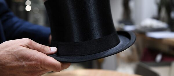 Шляпа цилиндр Адольфа Гитлера в аукционном доме Hermann Historica в Мюнхене, Германия - 俄罗斯卫星通讯社