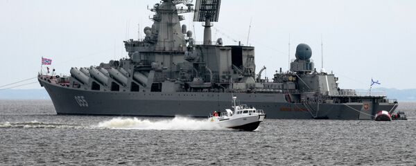 Ракетный крейсер Маршал Устинов  - 俄罗斯卫星通讯社