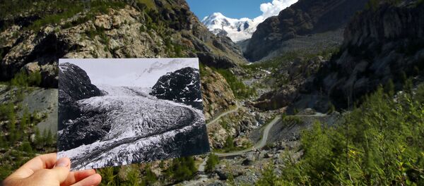 1865年和2019年的瑞士阿莱奇冰川 - 俄罗斯卫星通讯社