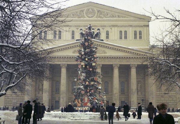 Здание Большого театра в предновогодний день, 1977 год - 俄羅斯衛星通訊社