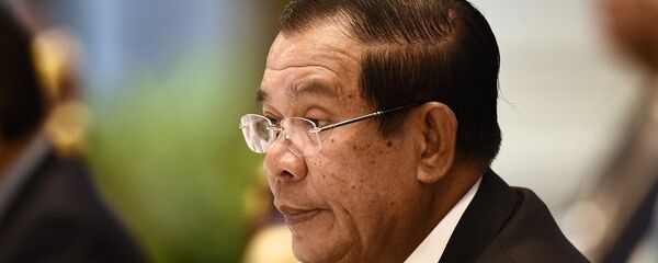 премьер-министр Камбоджи Хун Сен премьер-министр Камбоджи Хун Сен - 俄羅斯衛星通訊社