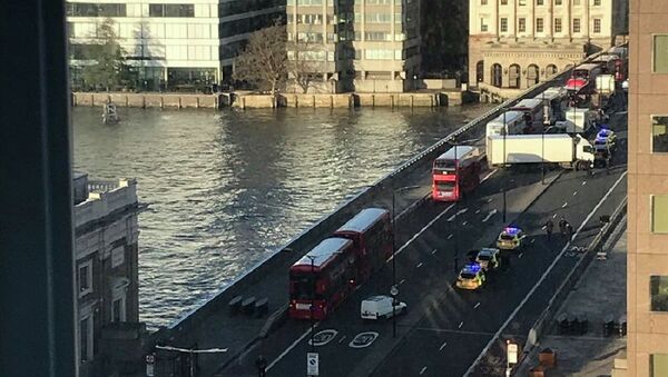 At least seven police cars now on London Bridge - 俄羅斯衛星通訊社