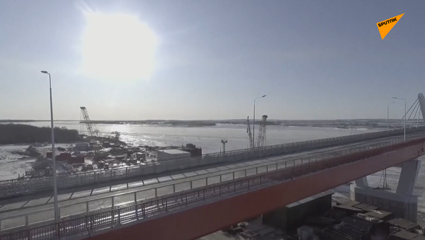На Дальнем Востоке завершено строительство автомобильного моста между Россией и Китаем - 俄罗斯卫星通讯社