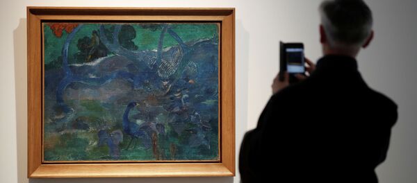 Картина французского художника Поля Гогена Te Bourao II («Толстое дерево») - 俄羅斯衛星通訊社