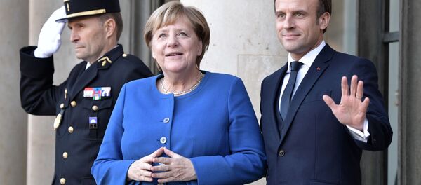 默克爾和馬克龍 默克爾和馬克龍 - 俄羅斯衛星通訊社