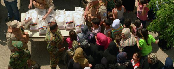 Гуманитарная помощь от России Сирии - 俄罗斯卫星通讯社