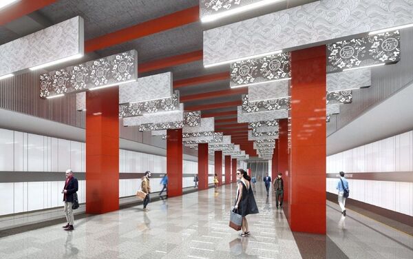 “米丘林大街”地铁站设计方案 - 俄罗斯卫星通讯社