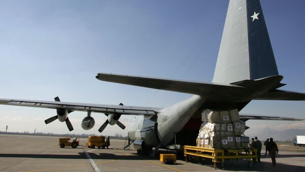 Самолет Hercules C-130 чилийских ВВС  - 俄羅斯衛星通訊社