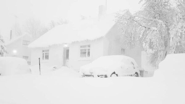 暴雪將冰島城市埋在雪下 - 俄羅斯衛星通訊社