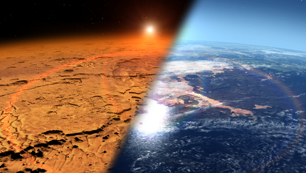 Изображение Марса в прошлом и настоящем - 俄罗斯卫星通讯社
