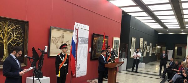 В Музее Победы открылась выставка «Искусство и Мир» - 俄罗斯卫星通讯社