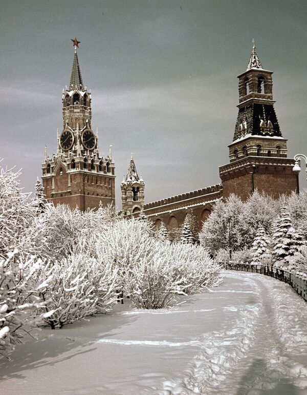 莫斯科克里姆林宮的冬天。 - 俄羅斯衛星通訊社