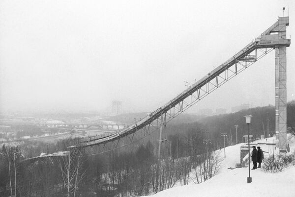 列宁山上的60米滑雪跳台。 - 俄罗斯卫星通讯社