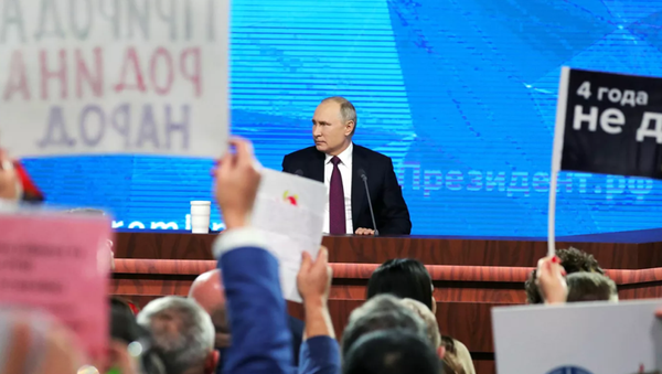 Формат пресс-конференции Путина изменен. Появился важный запрет - 俄羅斯衛星通訊社