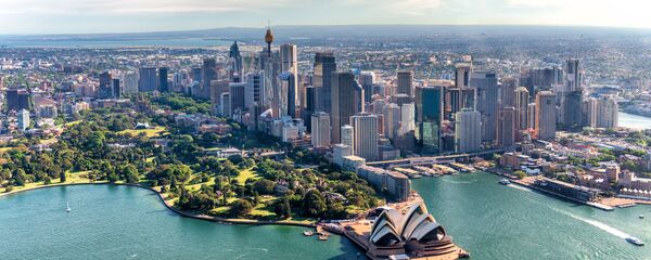Вид на город Сидней, Австралия Вид на город Сидней, Австралия - 俄罗斯卫星通讯社