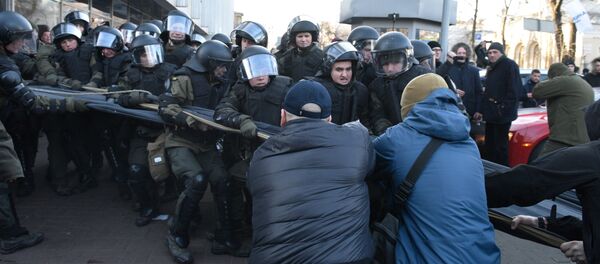 Участники акции протеста против аграрной реформы, Киев, Украина - 俄罗斯卫星通讯社