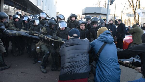 Участники акции протеста против аграрной реформы, Киев, Украина - 俄罗斯卫星通讯社