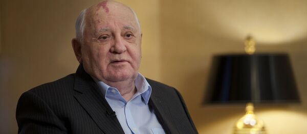 Экс-президент СССР Михаил Горбачев в резиденции своего фонда в Москве - 俄罗斯卫星通讯社