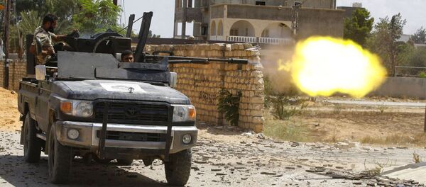 Бойцы сил Правительства национального согласия Ливии во время столкновений с армией Халифы Хафтара - 俄罗斯卫星通讯社