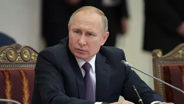 Рабочая поездка президента РФ В. Путина в Санкт-Петербург - 俄羅斯衛星通訊社