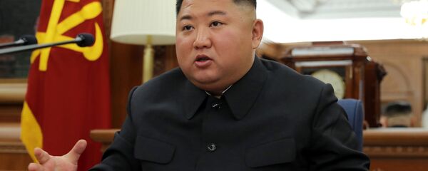 Лидер КНДР Ким Чен Ын на третьем расширенном заседании заседании центральной военной комиссии Трудовой партии Кореи - 俄罗斯卫星通讯社