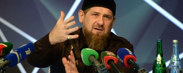 Рамзан Кадыров на пресс-конференции Рамзан Кадыров на пресс-конференции - 俄羅斯衛星通訊社