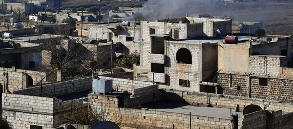 Освобожденный от боевиков город Джарджаназ в сирийской провинции Идлиб. - 俄罗斯卫星通讯社