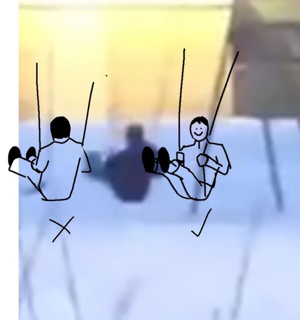 荡秋千的人在网络上引轰动 荡秋千的人在网络上引轰动 - 俄罗斯卫星通讯社