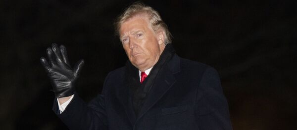  Президент США Дональд Трамп возвращается в Белый дом с предвыборного митинга в Батл-Крике, штат Мичиган - 俄罗斯卫星通讯社