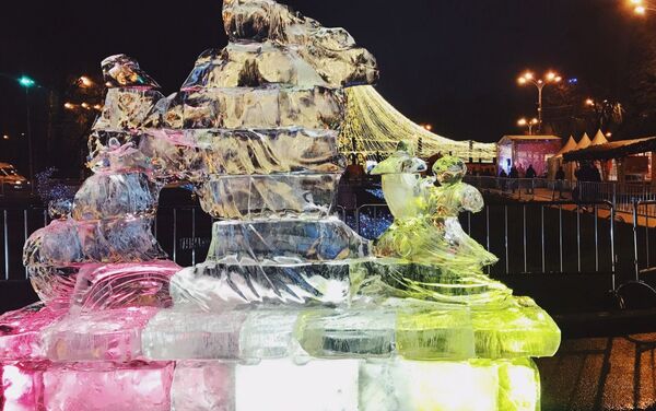 哈爾濱冰雕藝術展在莫斯科開幕 - 俄羅斯衛星通訊社